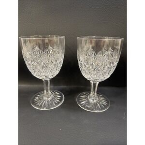 Thomas Webb Wellington Wine Water Goblet Glasses Set of 2 Vintage G22